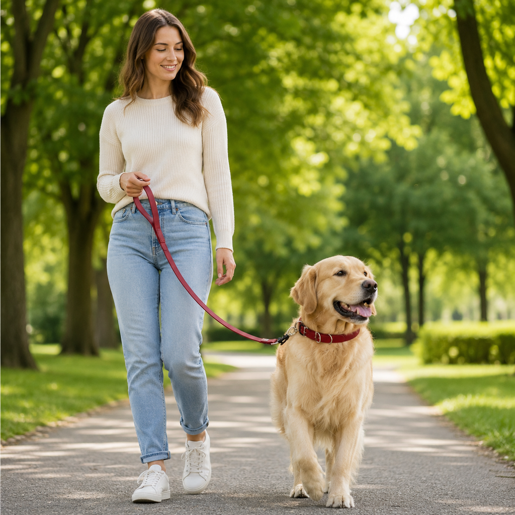 Waterproof PVC Dog Collar with Classic Metal Pin Buckle