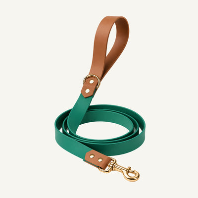 PVC Color Block Waterproof Dog Leash with Metal Clip