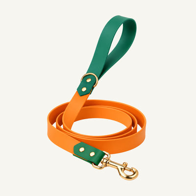 PVC Color Block Waterproof Dog Leash with Metal Clip