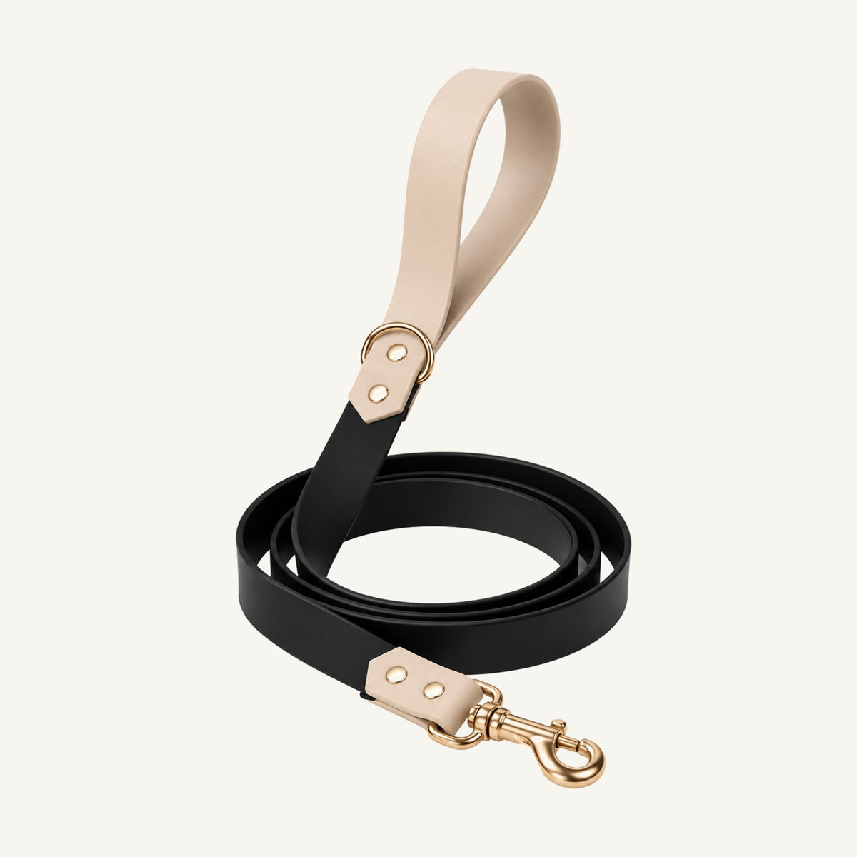 PVC Color Block Waterproof Dog Leash with Metal Clip