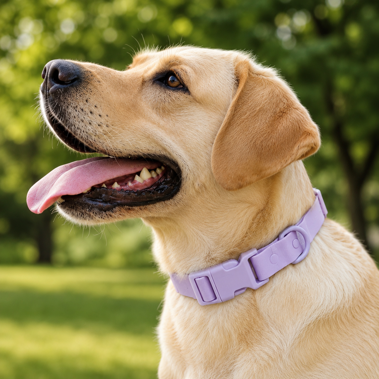 Waterproof PVC Adjustable Dog Collar with ABS Safety Buckle