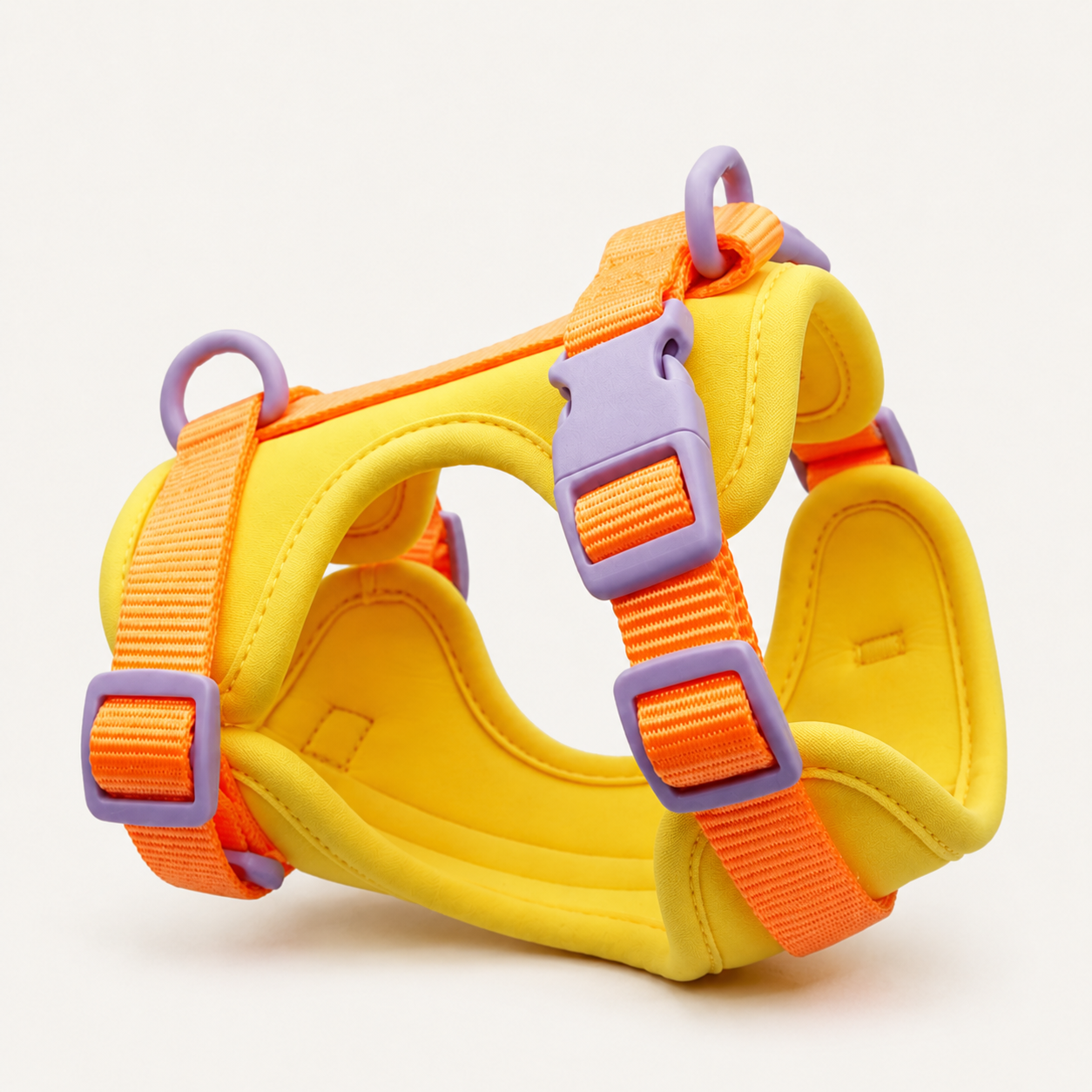 Colorblock Padded Dual-Attachment Dog Harness