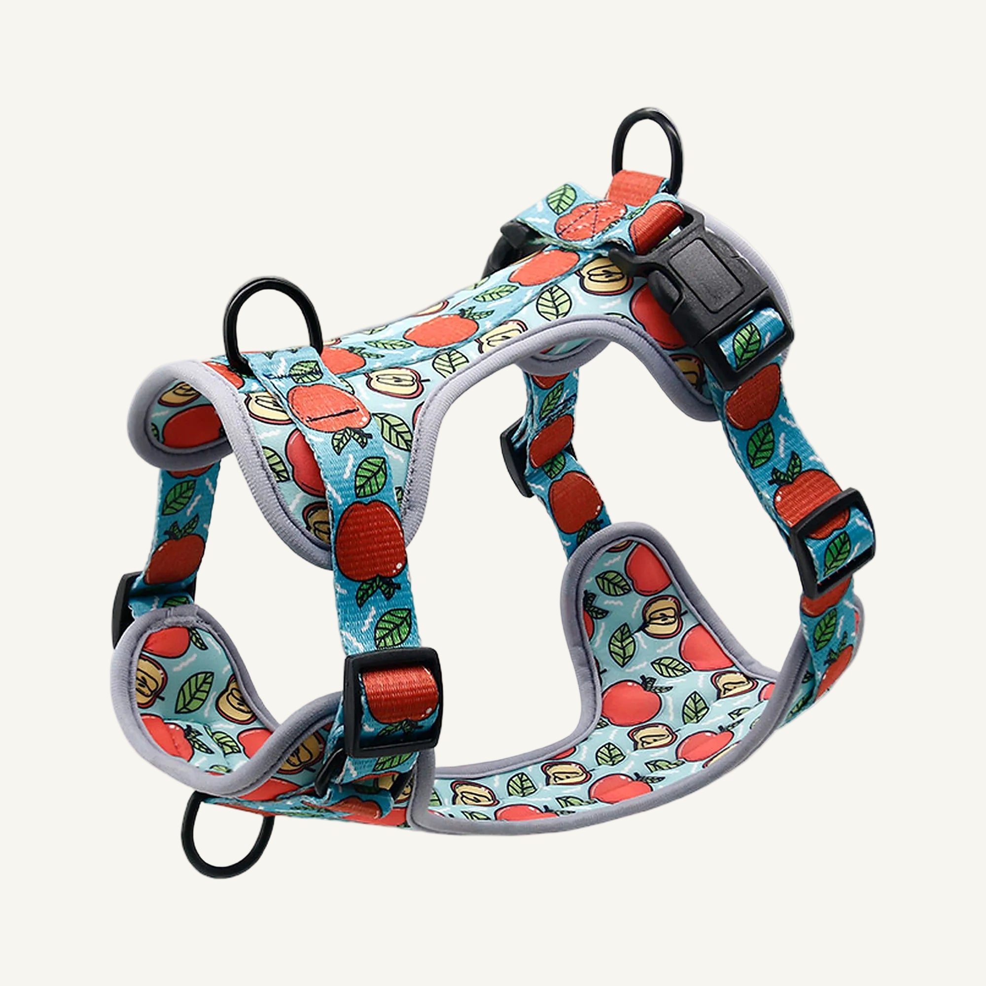 Pattern A7 printed neoprene no pull dog harness catalogue view for private label buyers