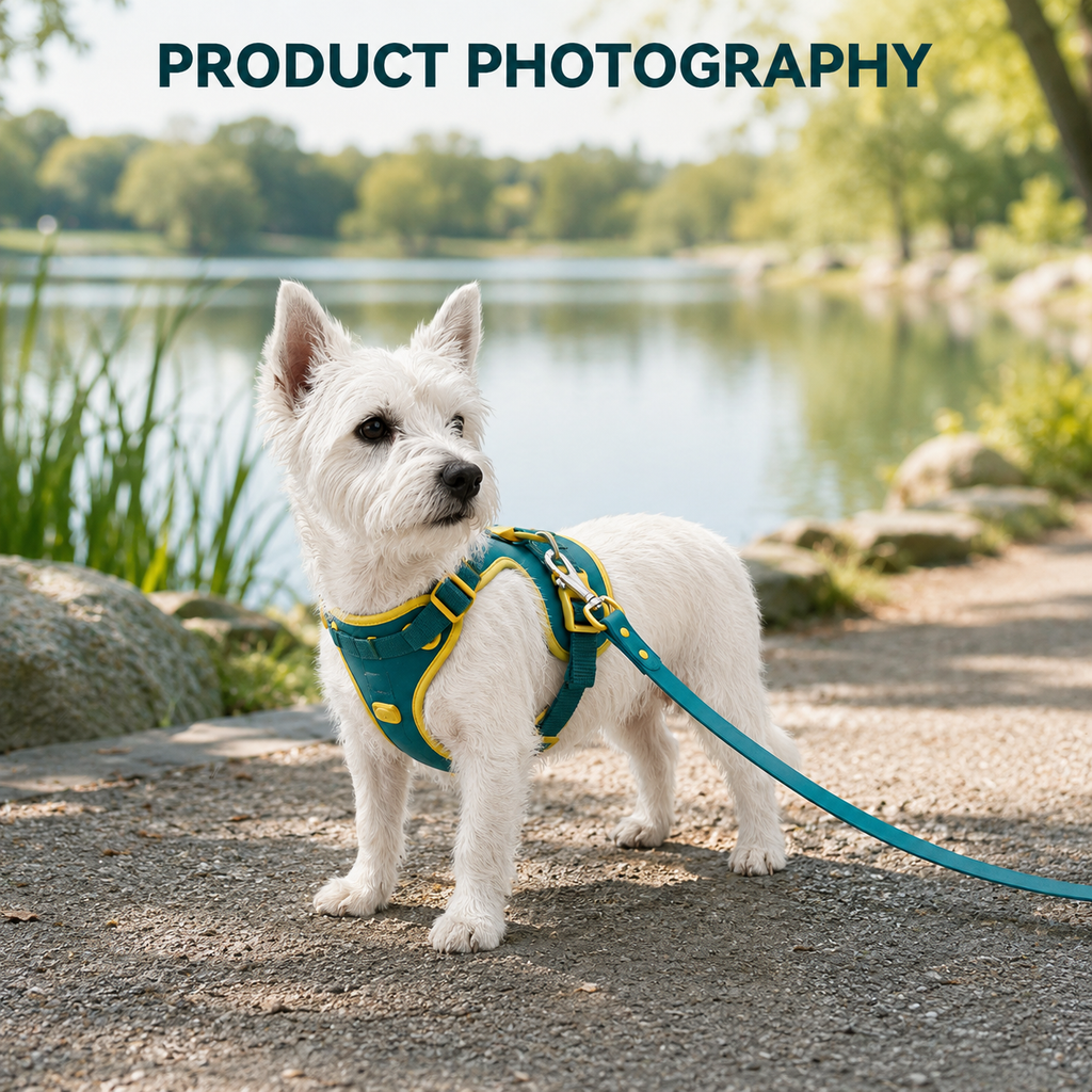 Escape-Resistant Dog Harness, Collar & Leash Set