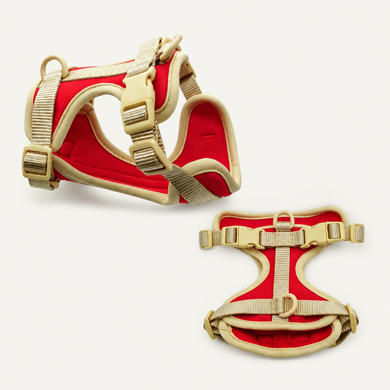 Red Sand Adjustable Padded Dog Harness