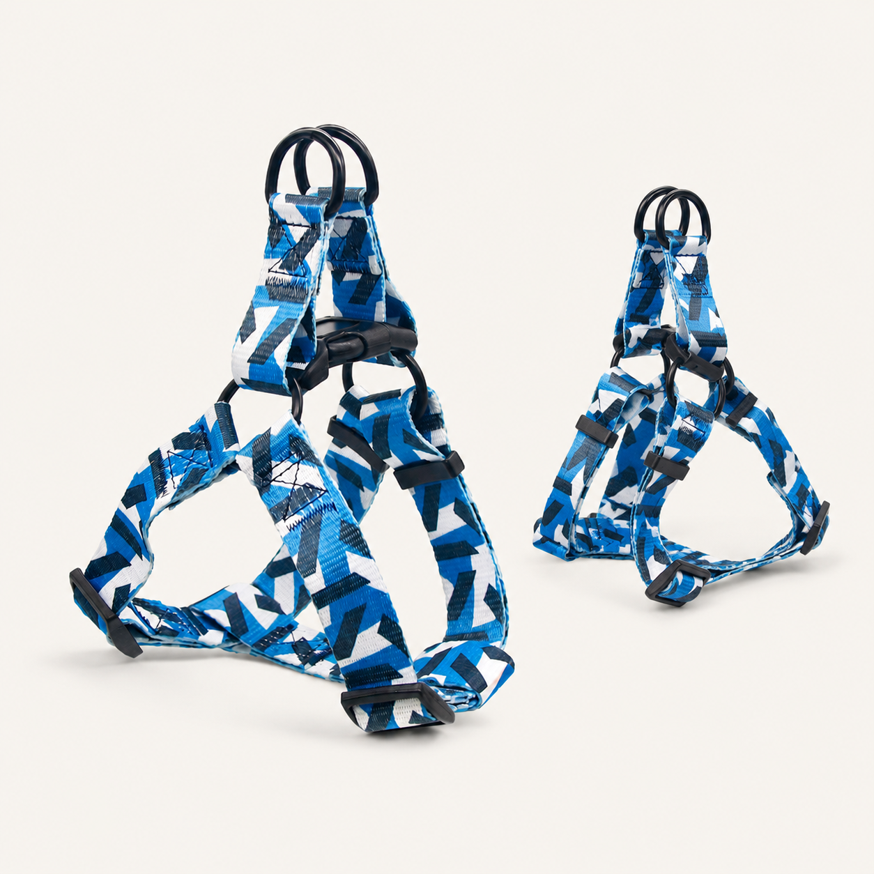 Printed Polyester Adjustable Dog Harness