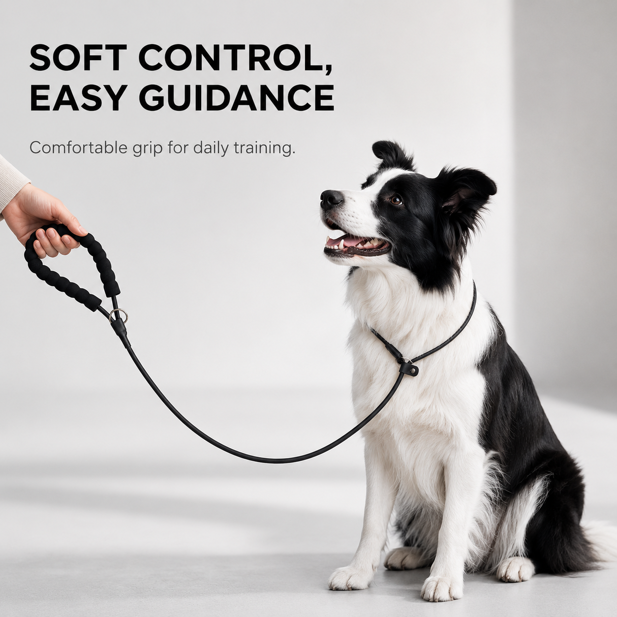 Waterproof PVC Slip Lead Dog Leash with Padded Handle