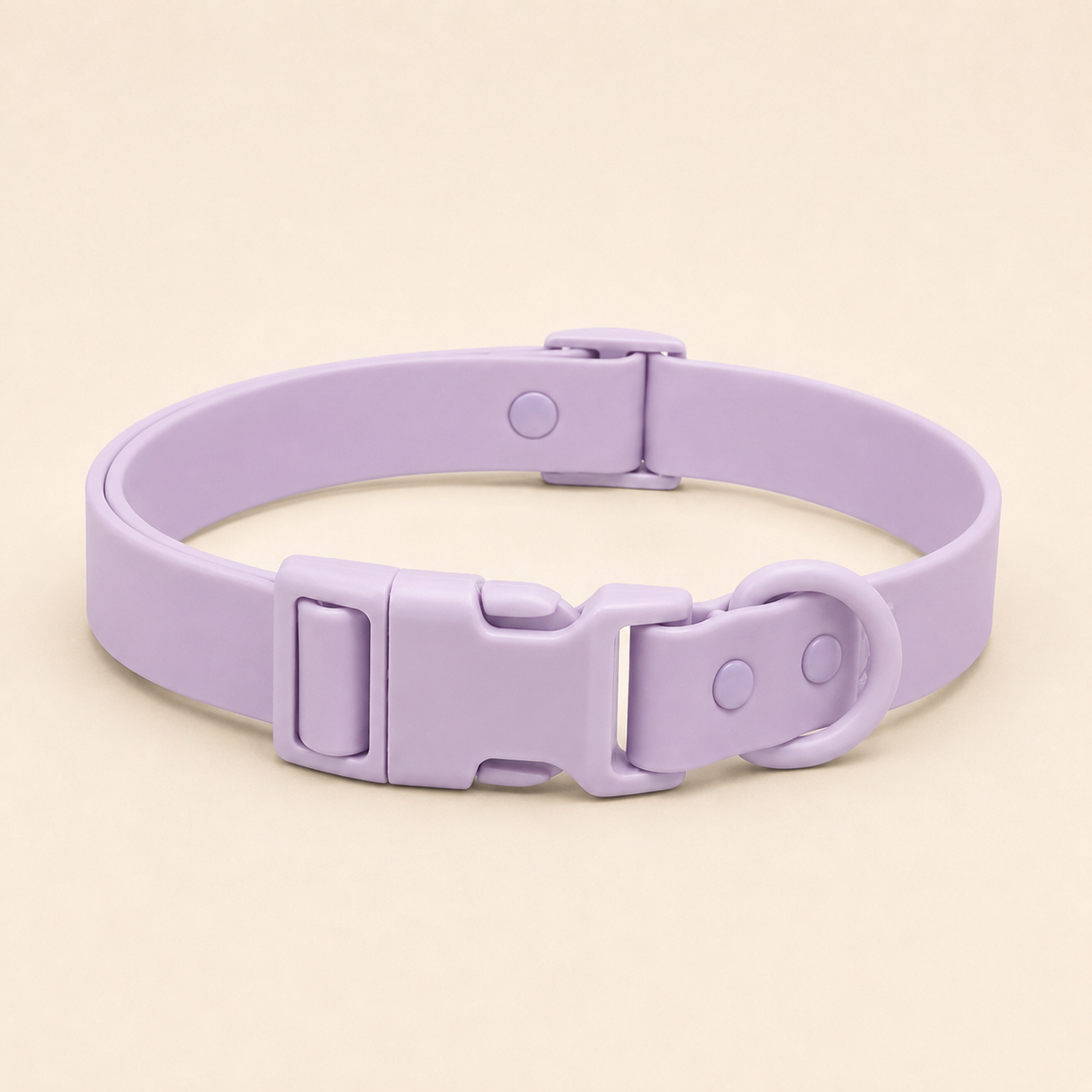 Waterproof PVC Adjustable Dog Collar with ABS Safety Buckle