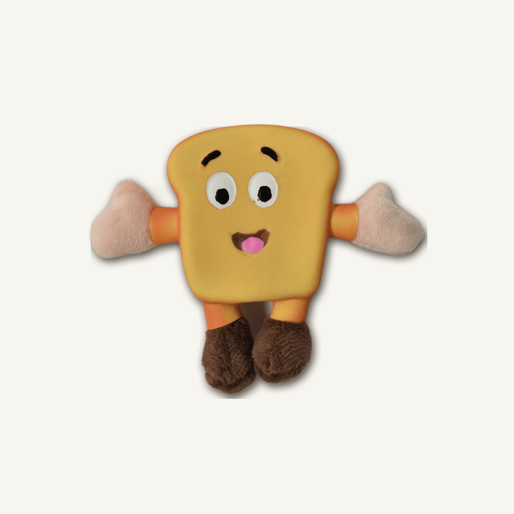 Latex Toast with Plush – RJ004 hero product view on warm neutral background for wholesale pet brands