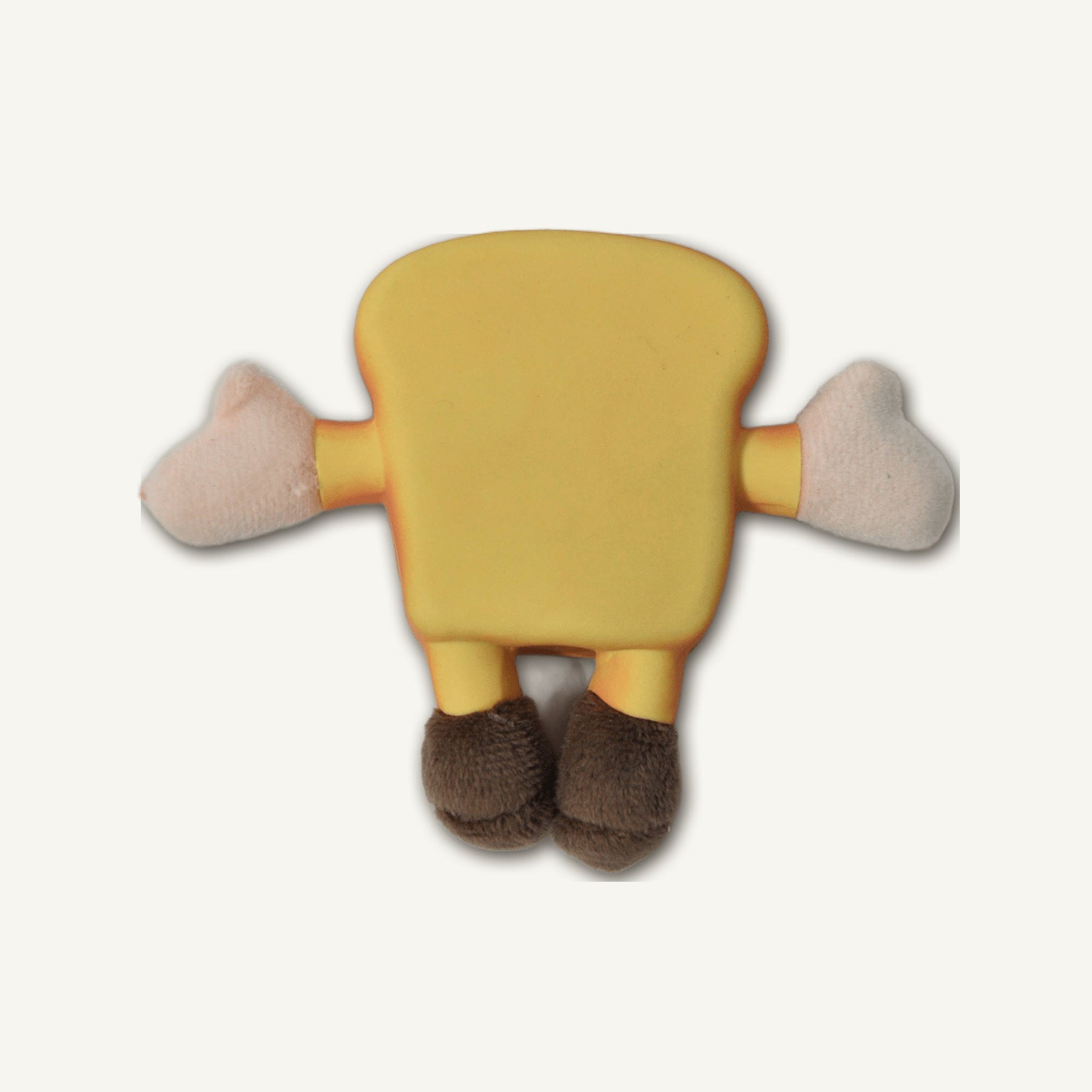 Latex Toast with Plush – RJ004 top perspective view on warm neutral background for wholesale pet brands
