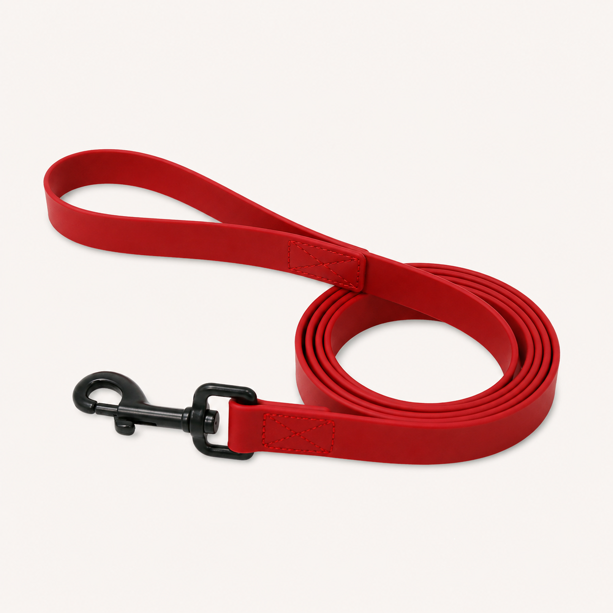 Solid Color PVC Webbing Dog Leash