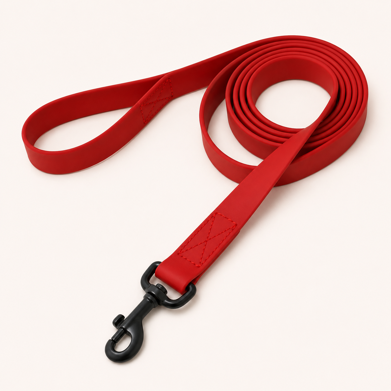 Solid Color PVC Webbing Dog Leash