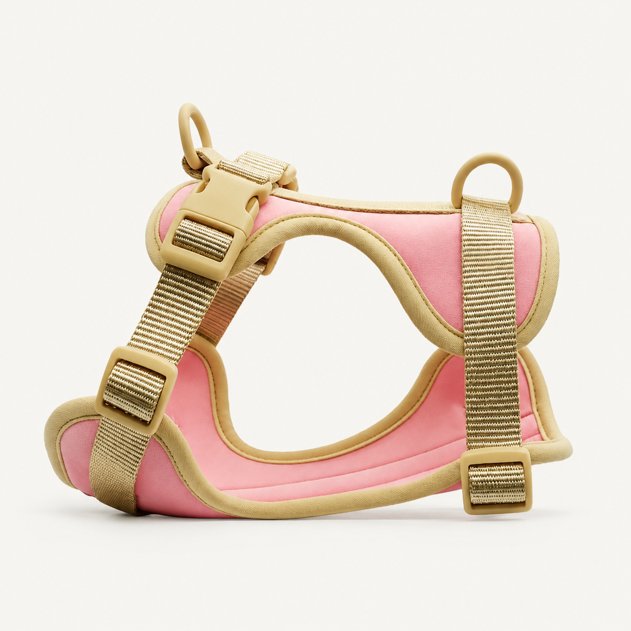 Rose Sand Multi-Point Padded Dog Harness