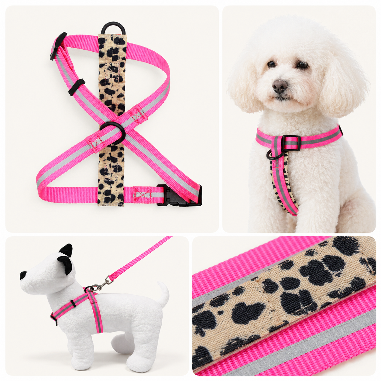 Figure-8 Reflective Small Dog Harness