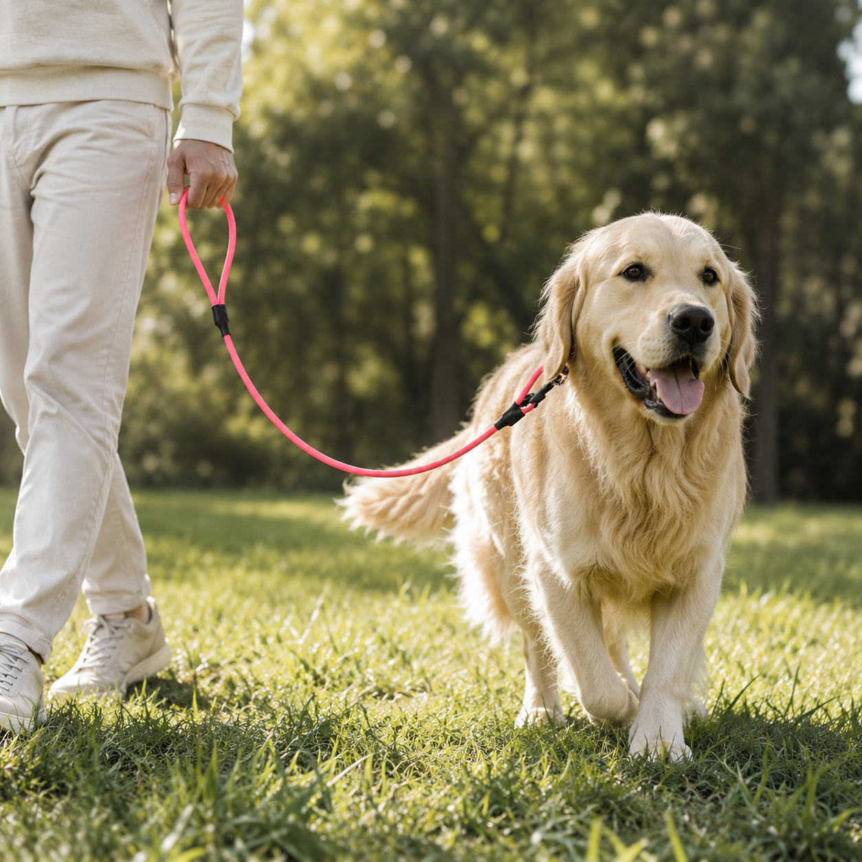 Waterproof Round Dog Leash with Zinc Alloy Hook