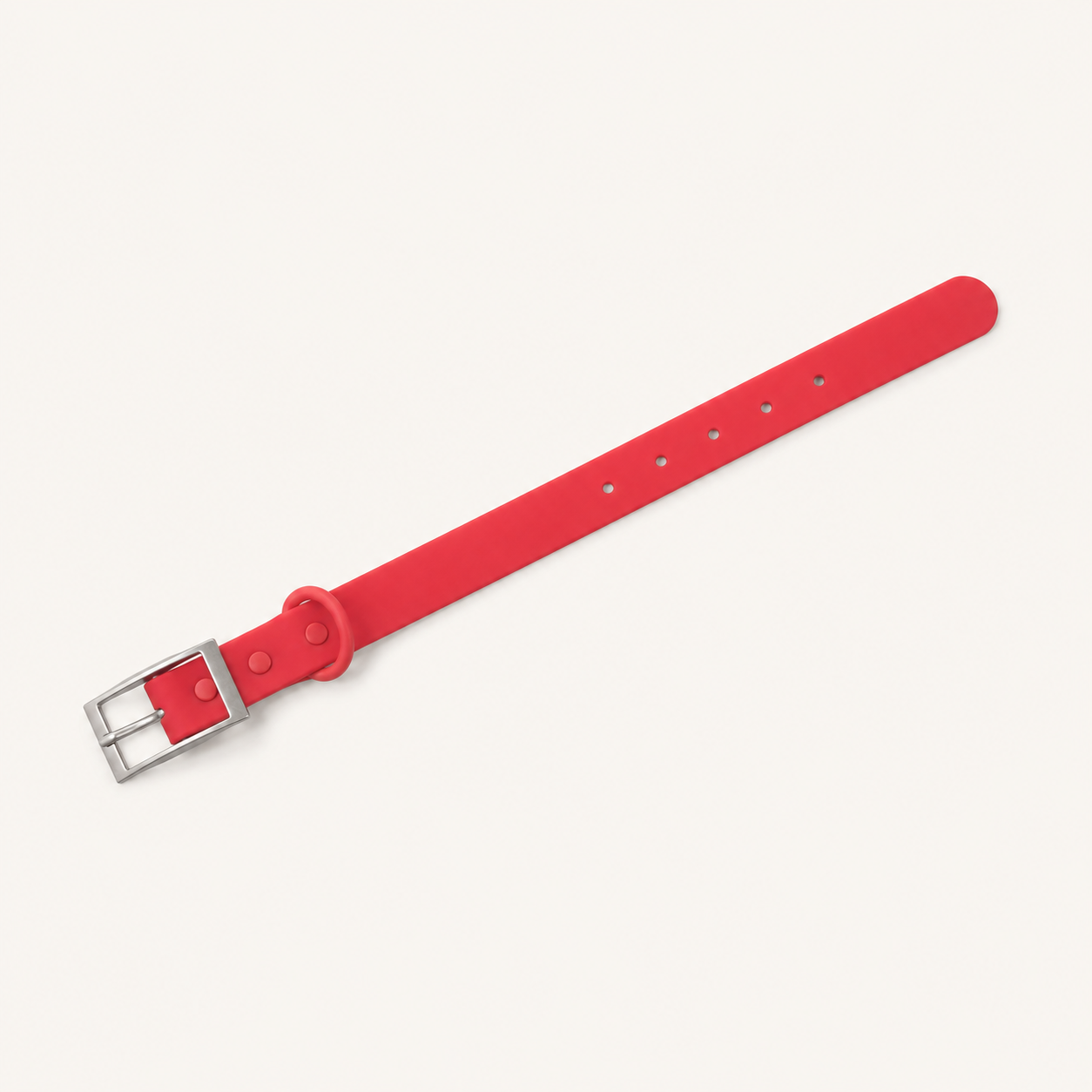 Coral PVC-Coated Dog Collar