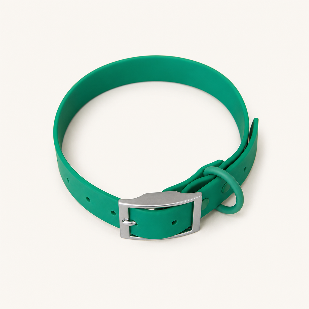 Contour Buckle Waterproof PVC Dog Collar