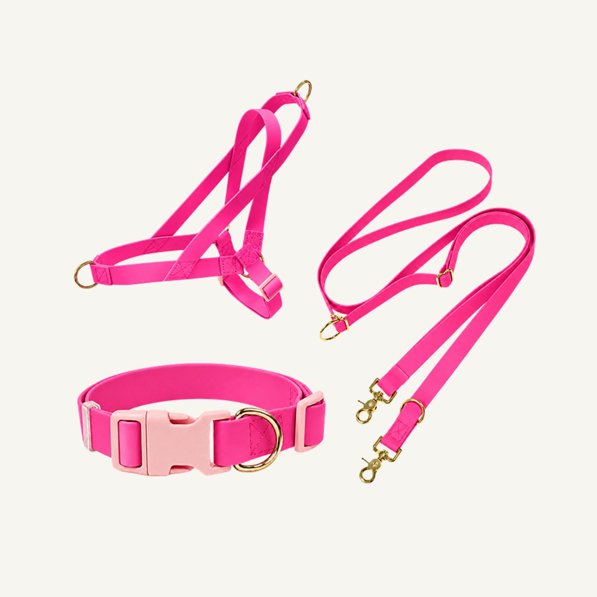 Wholesale Waterproof PVC Dog Harness Set | 3-Piece OEM Dog Walking Set