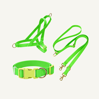 Wholesale Waterproof PVC Dog Harness Set | 3-Piece OEM Dog Walking Set