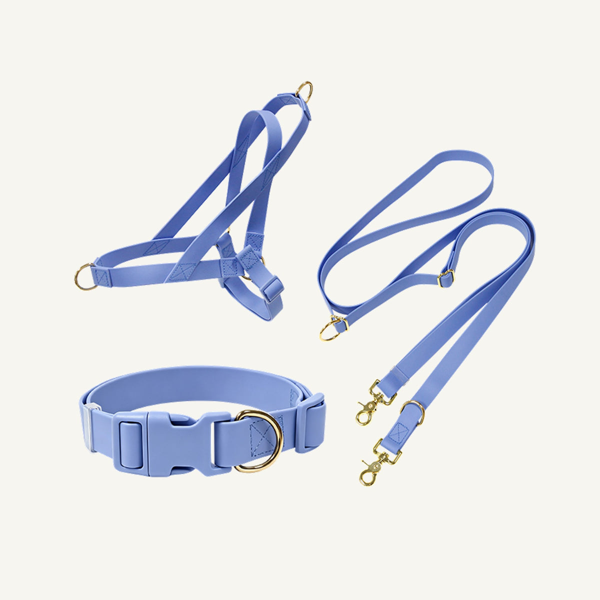 Wholesale Waterproof PVC Dog Harness Set | 3-Piece OEM Dog Walking Set