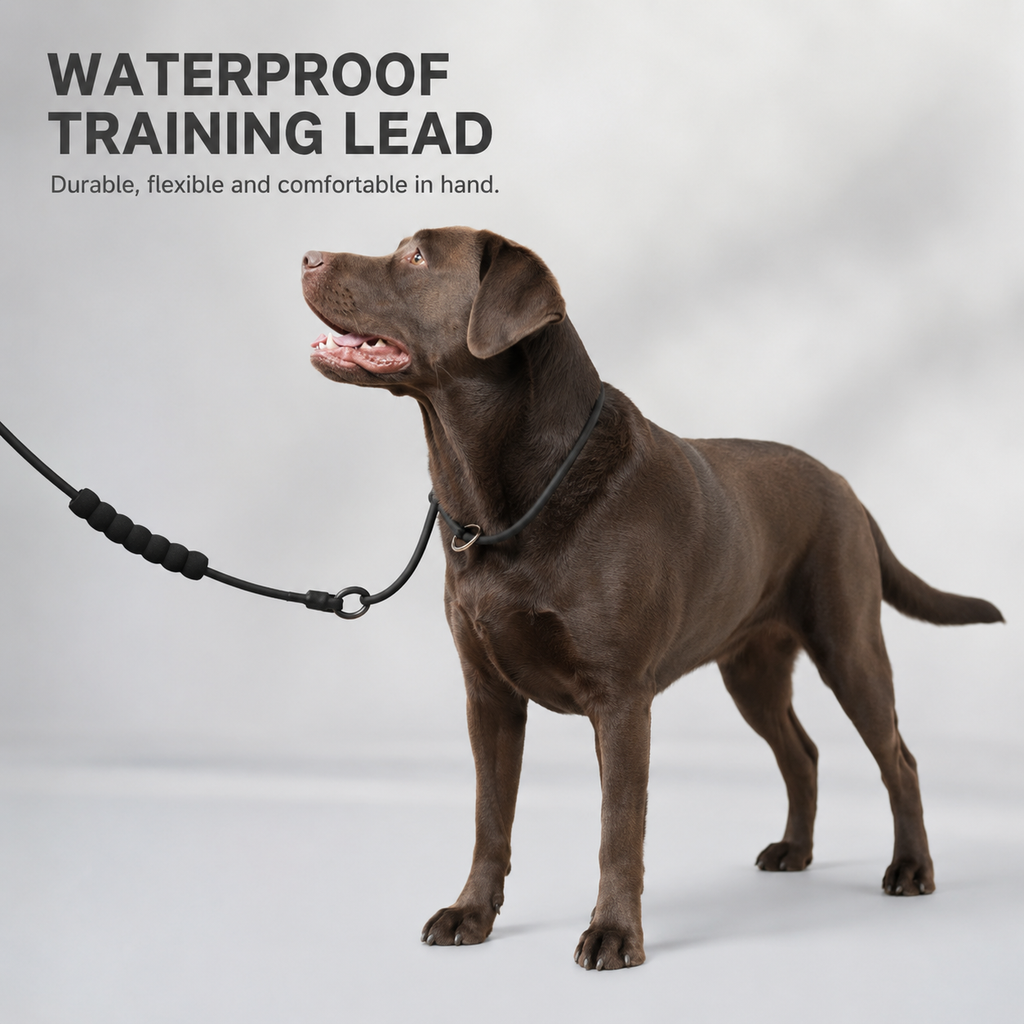 Waterproof PVC Slip Lead Dog Leash with Padded Handle