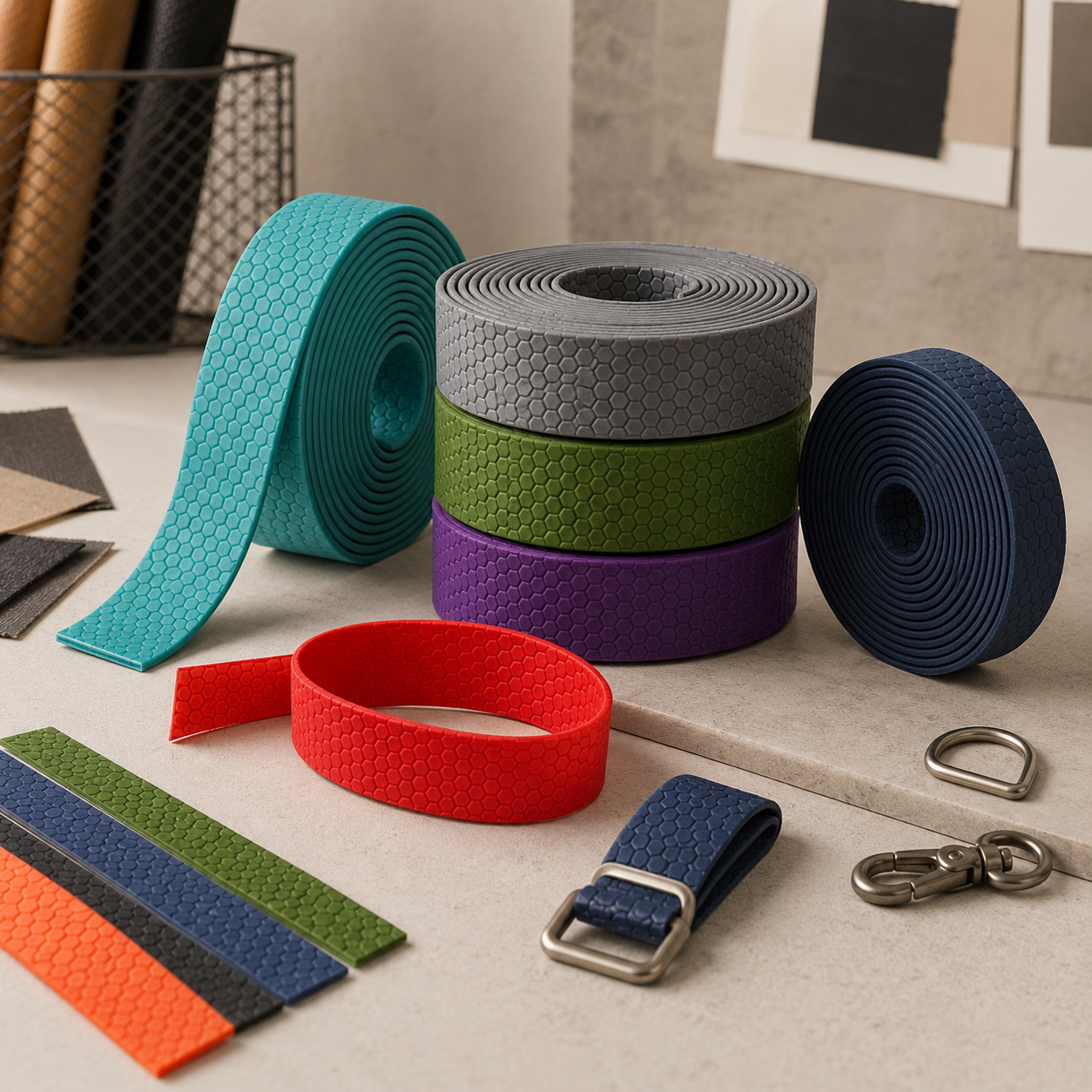 Honeycomb Pattern PVC Waterproof Webbing Tape
