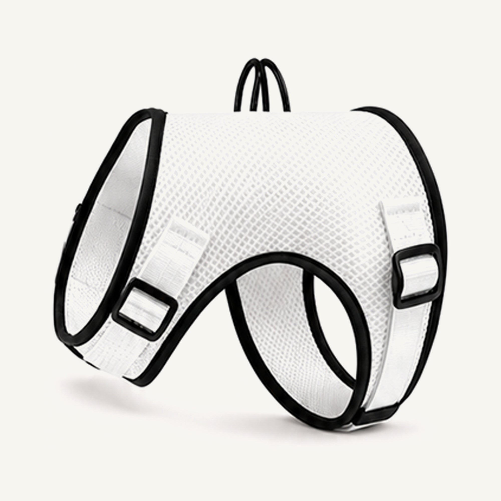Custom Breathable Air Mesh Dog Harness wholesale product view two on warm neutral background