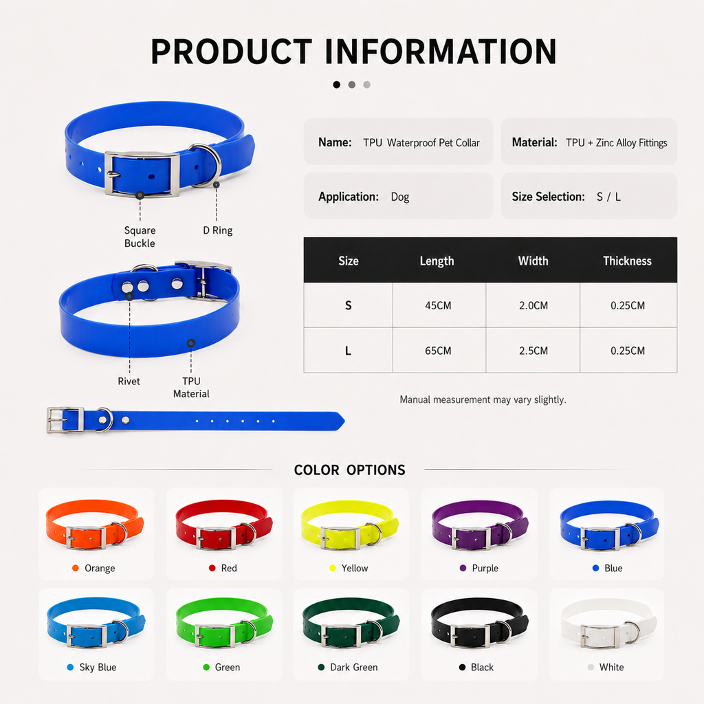 Smooth TPU Dog Collar