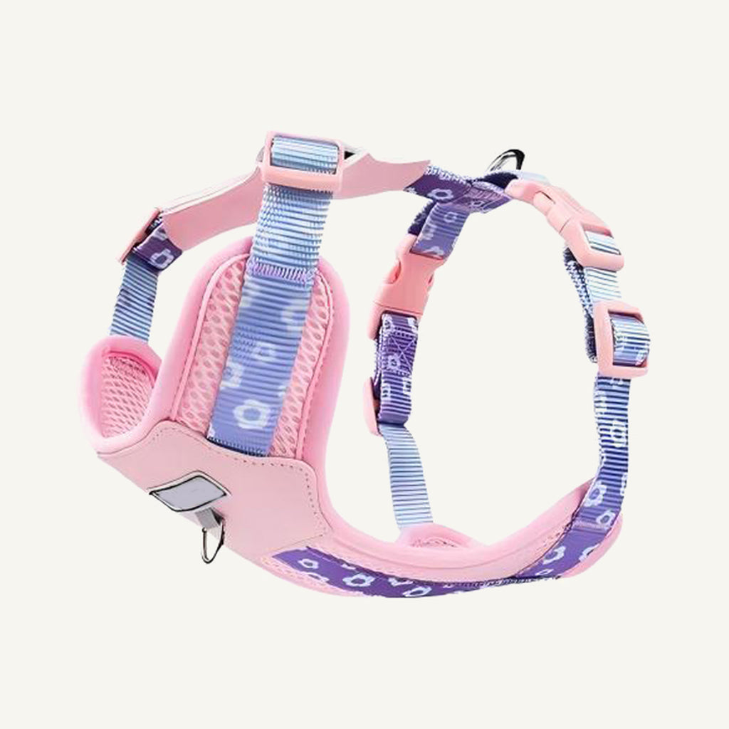 Custom Printed Lightweight Breathable Dog Harness wholesale product view two on warm neutral background