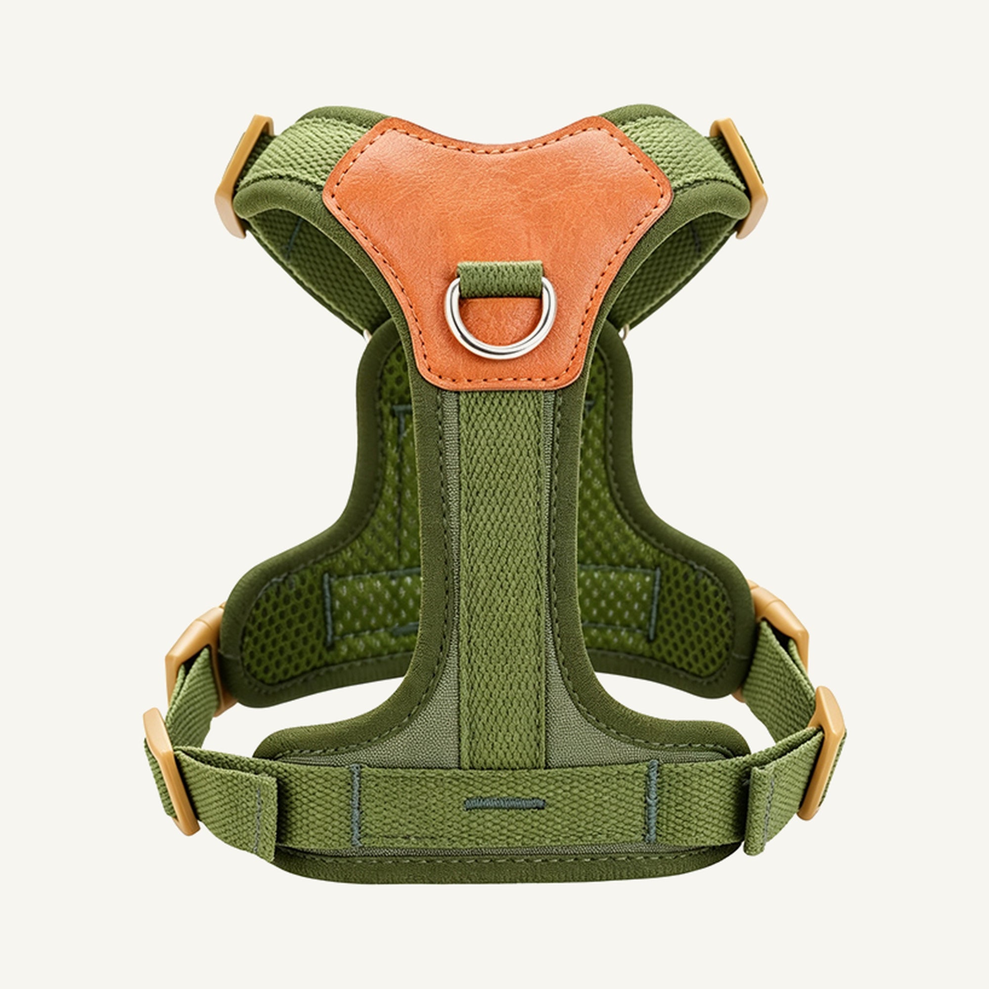 Custom Y-Type Breathable No Pull Dog Harness wholesale product view three on warm neutral background