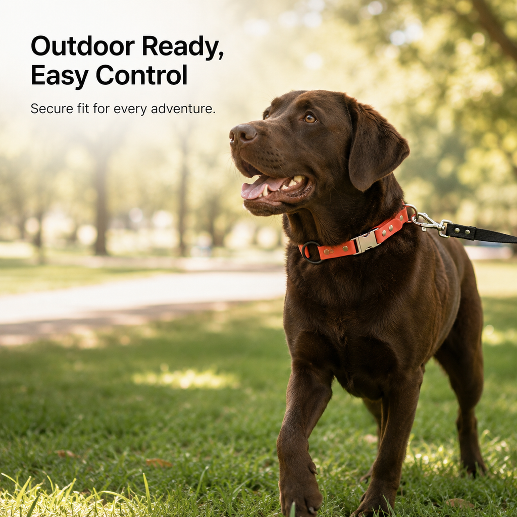 Bungee Snap PVC Dog Collar