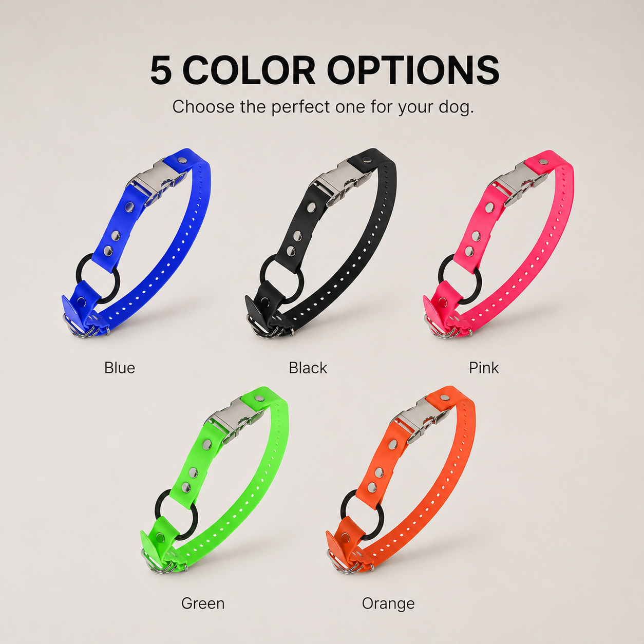 Bungee Snap PVC Dog Collar