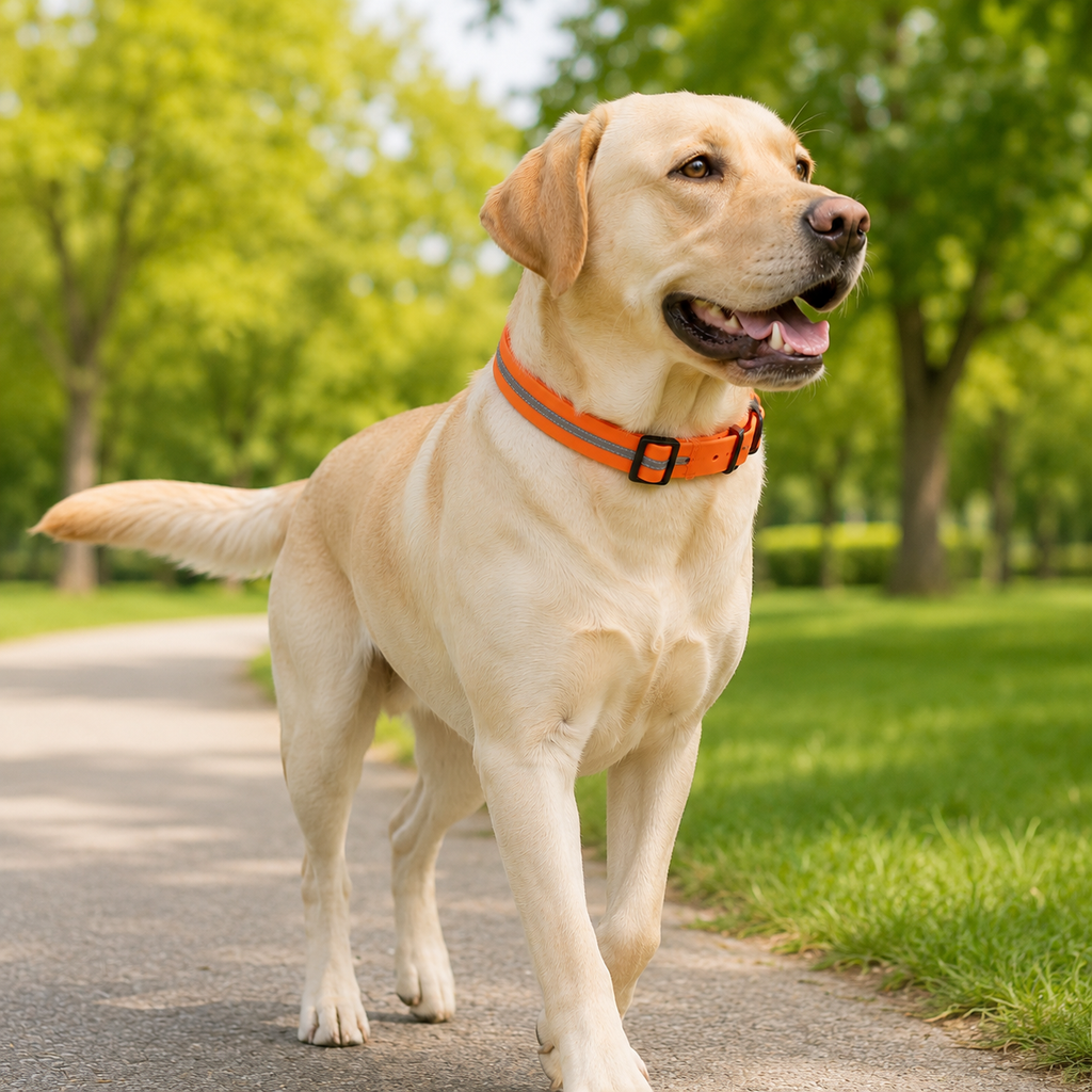 Reflective PVC Dog Collar