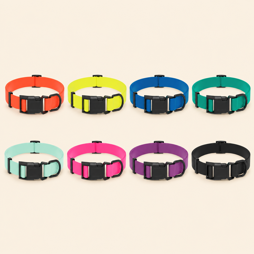 Waterproof Adjustable Dog Collar with Quick Release Buckle