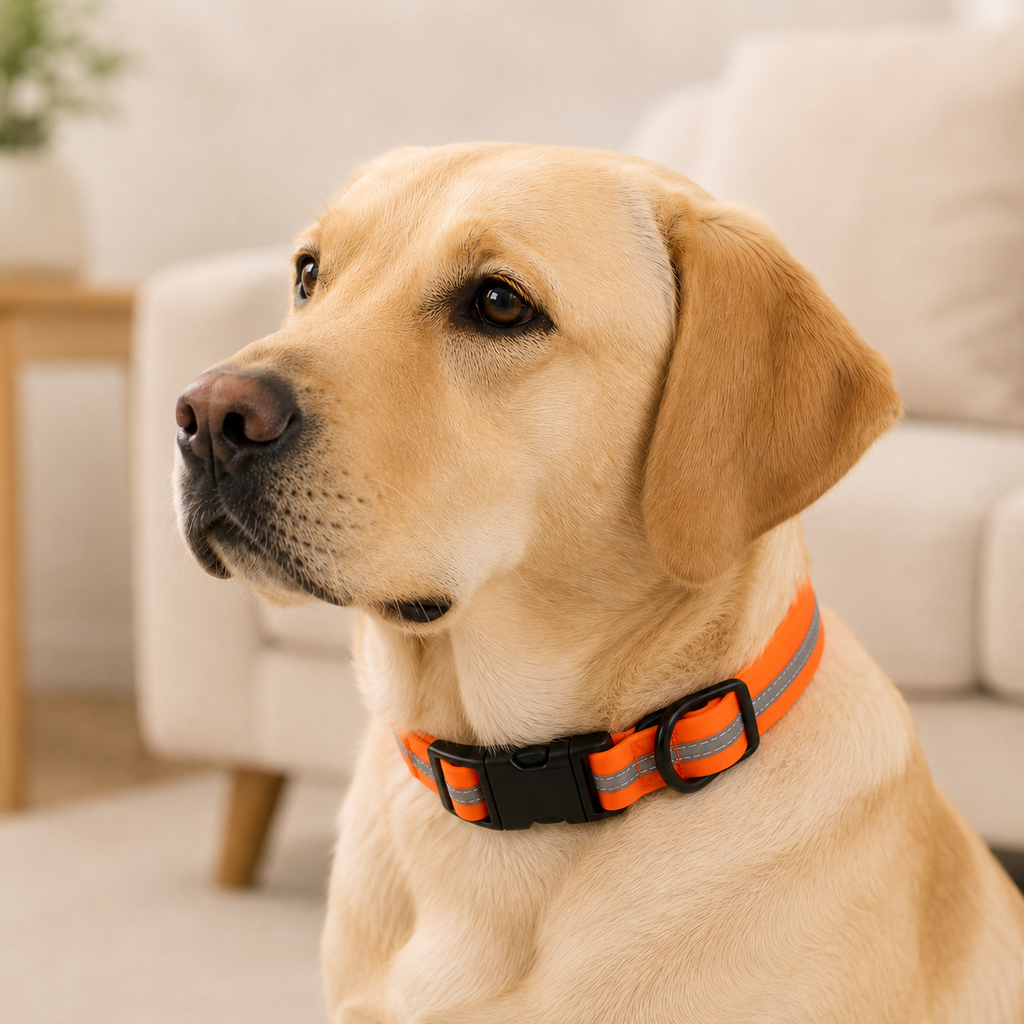 Reflective PVC Dog Collar