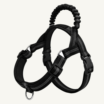 Adjustable Reflective Dog Harness with Elastic Control Handle