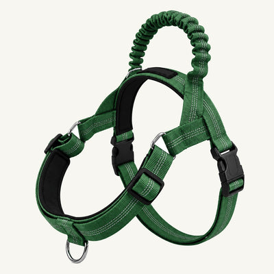 Adjustable Reflective Dog Harness with Elastic Control Handle