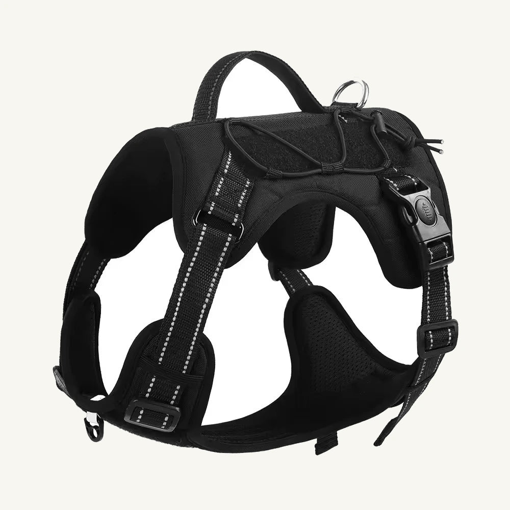 Reflective Outdoor Dog Harness with Control Handle and Bungee System