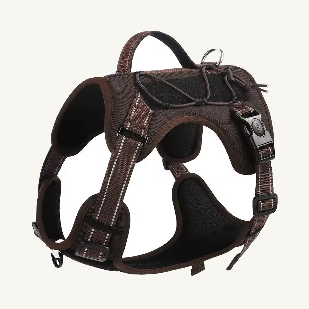Reflective Outdoor Dog Harness with Control Handle and Bungee System