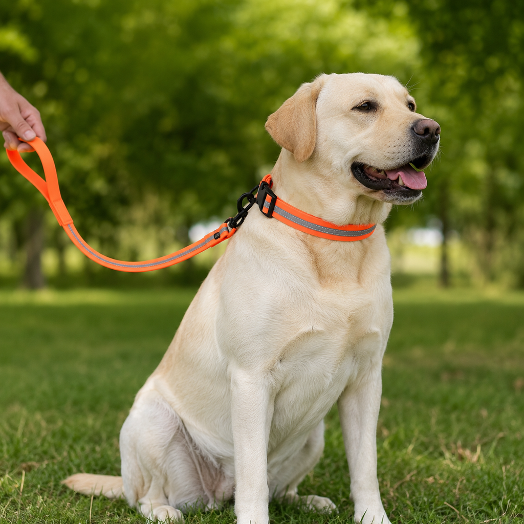 Reflective PVC Dog Collar