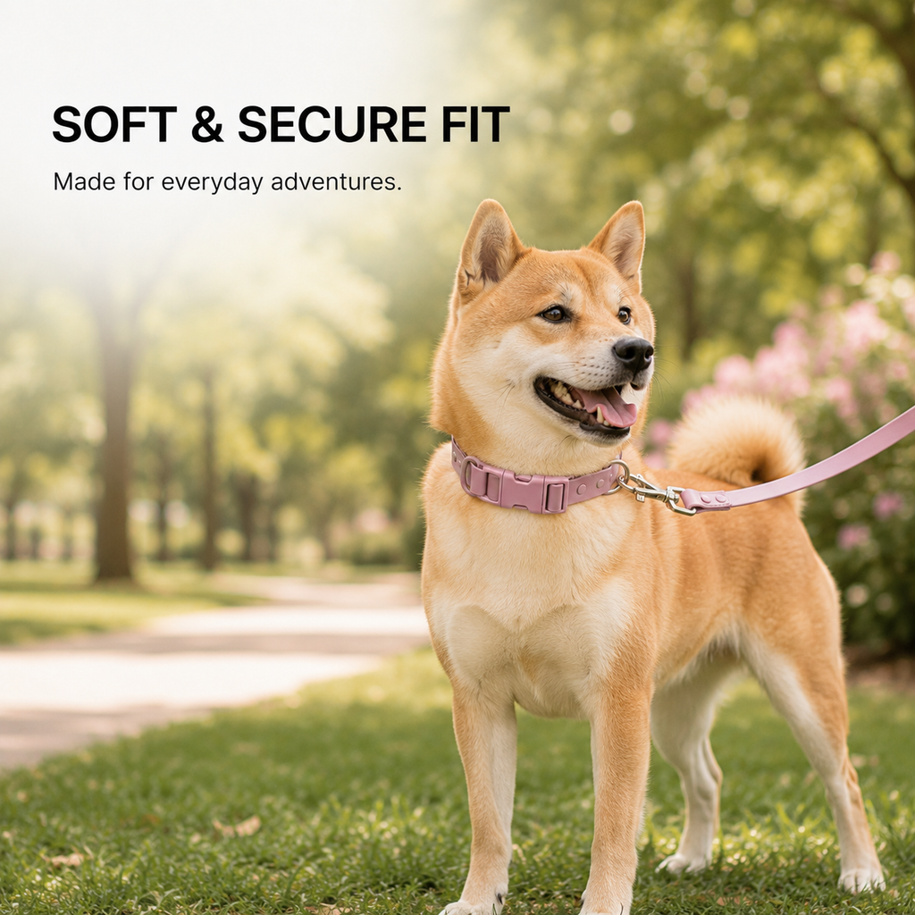 Waterproof PVC Dog Collar & Leash Set