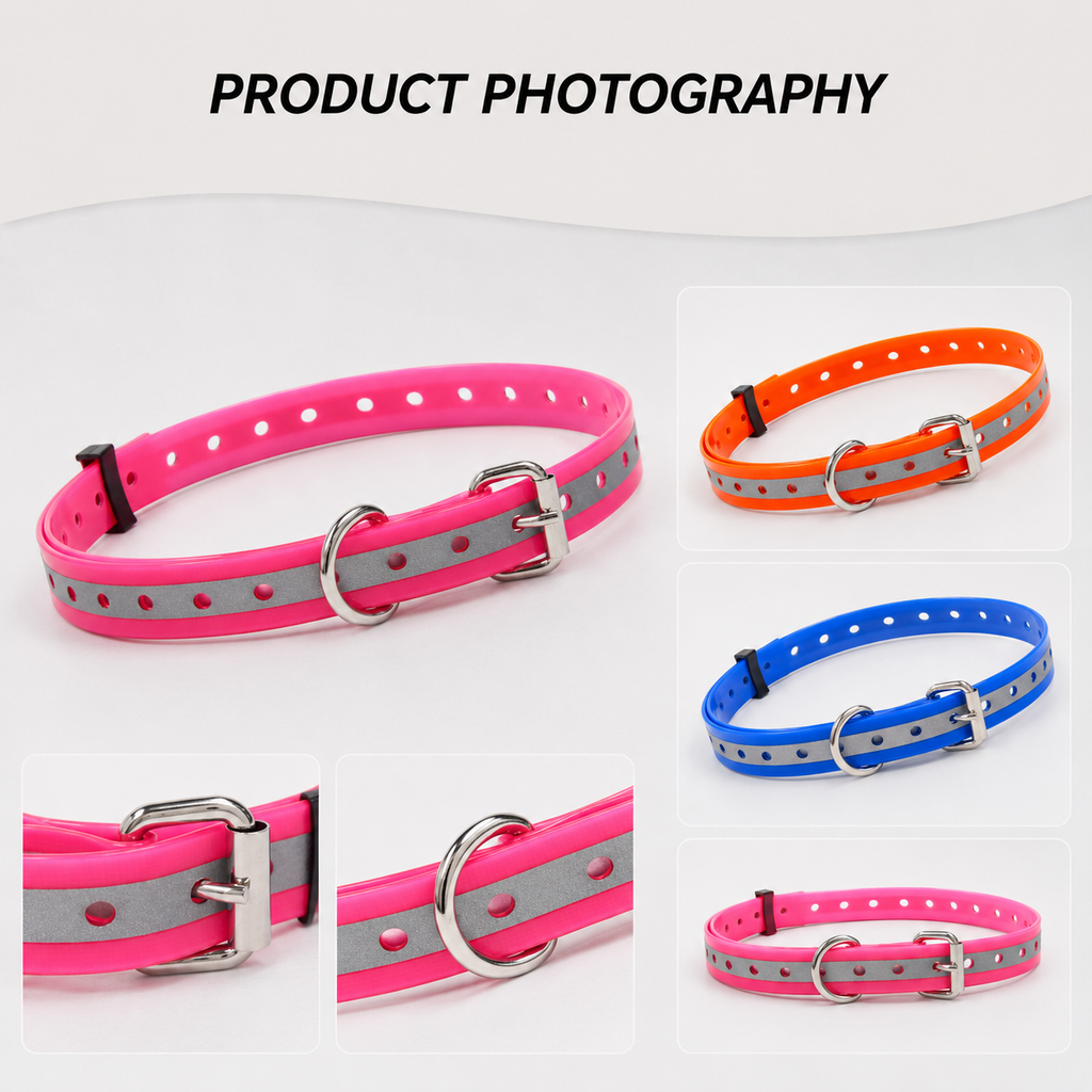 Reflective TPU Training Collar Strap